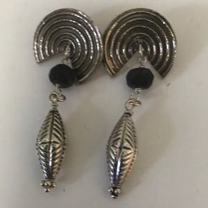 Silver hand made earrings